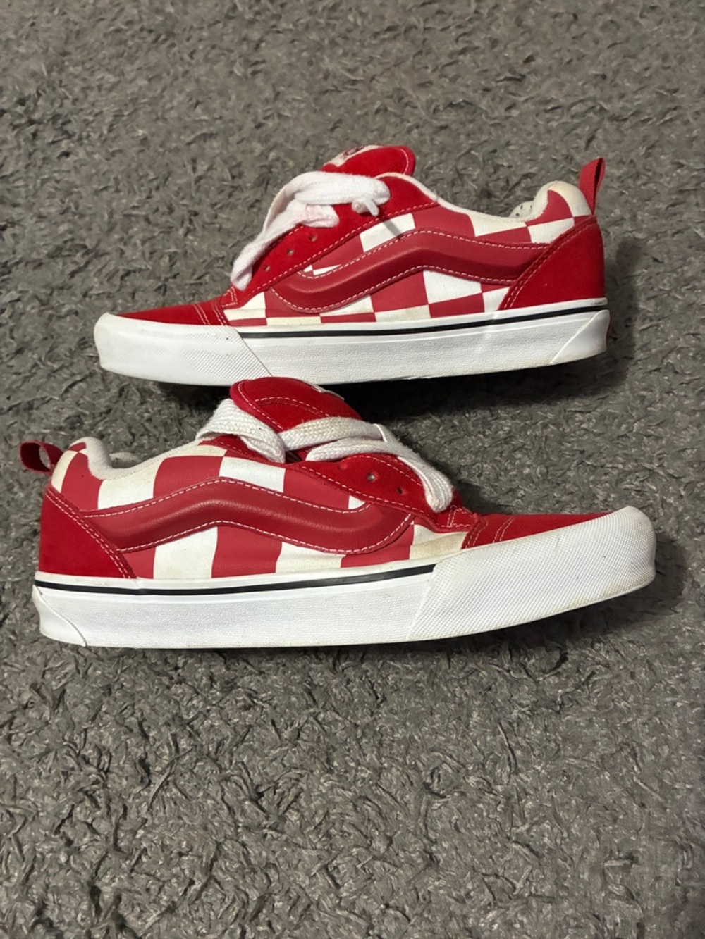 Vans knu skool red checkerboard